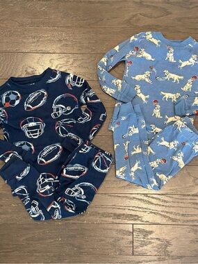 Members Mark Boys 2T Organic Cotton Pajama Set 2 Pack Sports Dog